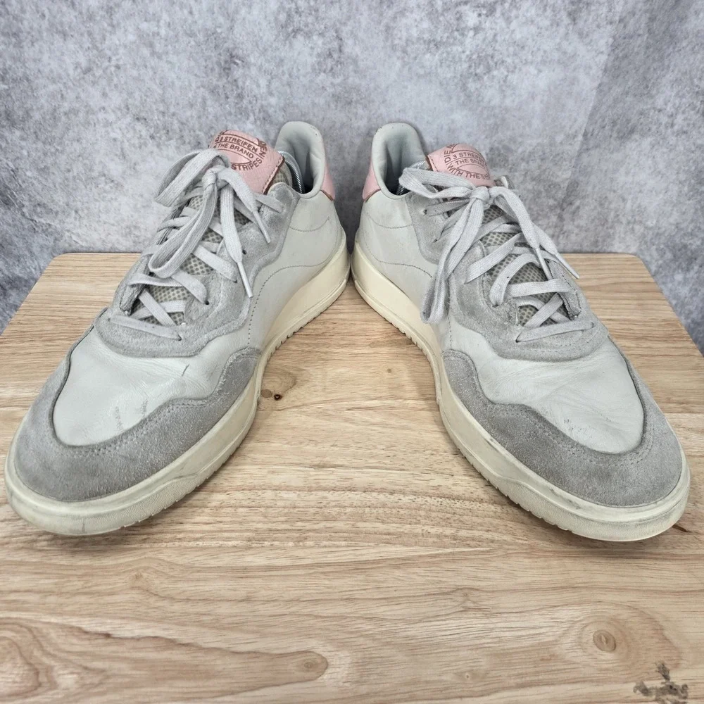 Adidas SC Premiere‎ Sneakers Mens 11 White Icey Pink Low Top Casual Shoes EE6020